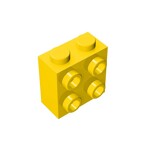 Brick Special 1 x 2 x 1 2/3 with Four Studs on One Side #22885 - 24-Yellow