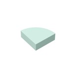 Tile Round 1 x 1 Quarter #25269 - 323-Light Aqua