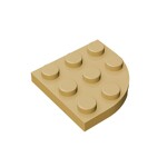 Plate Round Corner 3 x 3 #30357 - 5-Tan