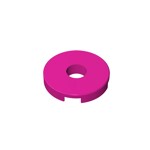 Tile, Round 2 x 2 With Hole #15535 - 124-Magenta