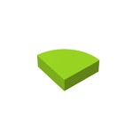 Tile Round 1 x 1 Quarter #25269 - 119-Lime