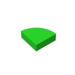 Tile Round 1 x 1 Quarter #25269 - 37-Bright Green