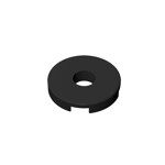 Tile, Round 2 x 2 With Hole #15535 - 26-Black