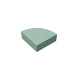 Tile Round 1 x 1 Quarter #25269 - 151-Sand Green