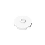 Plate Special Round 2 x 2 with Center Stud (Jumper Plate) #18674 - 1-White