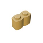 Brick Special 1 x 2 Palisade - aka Log #30136 - 5-Tan