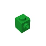 Brick Special 1 x 1 with Studs on 2 Adjacent Sides #26604 - 28-Green