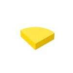 Tile Round 1 x 1 Quarter #25269 - 24-Yellow