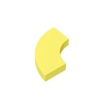 Tile 2 x 2 Curved, Macaroni #27925 - 226-Bright Light Yellow