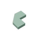 Tile Special 2 x 2 Corner with Cut Corner - Facet #27263 - 151-Sand Green