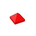 Slope 45 1 x 1 x 2/3 Quadruple Convex #22388 - 21-Red