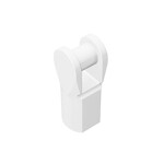 Bar Holder with Hole and Bar Handle #23443 - 1-White