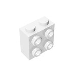 Brick Special 1 x 2 x 1 2/3 with Four Studs on One Side #22885 - 1-White