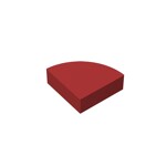 Tile Round 1 x 1 Quarter #25269 - 154-Dark Red