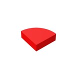 Tile Round 1 x 1 Quarter #25269 - 21-Red