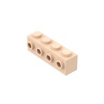 Brick Special 1 x 4 with 4 Studs on One Side #30414 - 283-Light Flesh