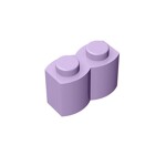 Brick Special 1 x 2 Palisade - aka Log #30136 - 325-Lavender