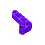 Technic Beam 2 x 4 L-Shape Thick #32140 - 268-Dark Purple