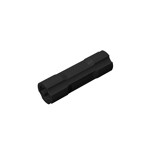 Technic Driving Ring Connector Smooth [4 rounded side walls] #26287 - 26-Black