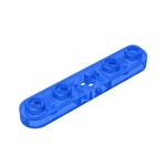 Technic Plate 1 x 5 with Smooth Ends, 4 Studs and Centre Axle Hole #32124 - 43-Trans-Dark Blue