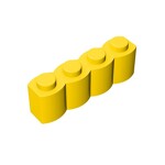 Brick Special 1 x 4 Palisade - aka Log #30137 - 24-Yellow