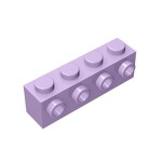 Brick Special 1 x 4 with 4 Studs on One Side #30414 - 325-Lavender