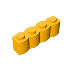 Brick Special 1 x 4 Palisade - aka Log #30137 - 191-Bright Light Orange