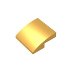 Slope Curved 2 x 2 Inverted #32803 - 297-Pearl Gold