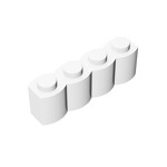 Brick Special 1 x 4 Palisade - aka Log #30137 - 1-White