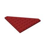 Wedge Plate 8 x 8 Cut Corner #30504 - 154-Dark Red