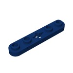 Technic Plate 1 x 5 with Smooth Ends, 4 Studs and Centre Axle Hole #32124 - 140-Dark Blue