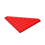 Wedge Plate 8 x 8 Cut Corner #30504 - 21-Red