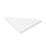 Wedge Plate 8 x 8 Cut Corner #30504 - 1-White