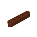 Technic Beam 1 x 5 Thick #32316 - 192-Reddish Brown