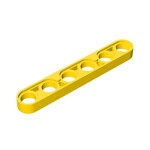 Technic Beam 1 x 6 Thin #32063 - 24-Yellow