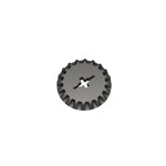 Technic Gear 20 Tooth Bevel #32198 - 316-Titanium Metallic