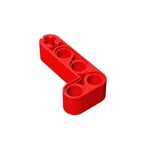Technic Beam 2 x 4 L-Shape Thick #32140 - 21-Red
