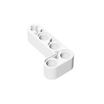 Technic Beam 2 x 4 L-Shape Thick #32140 - 1-White