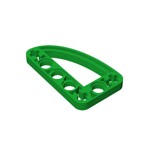 Technic Beam 3 x 5 L-Shape with Quarter Ellipse Thin #32250 - 28-Green