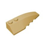 Wedge Curved 6 x 2 Right #41747 - 5-Tan