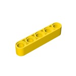 Technic Beam 1 x 5 Thick #32316 - 24-Yellow