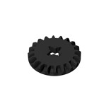 Technic Gear 20 Tooth Bevel #32198 - 26-Black