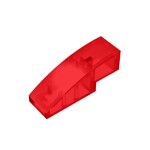 Slope Curved 3 x 1 No Studs #50950 - 41-Trans-Red