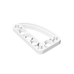 Technic Beam 3 x 5 L-Shape with Quarter Ellipse Thin #32250 - 1-White