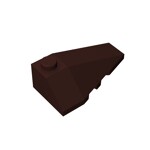 Wedge Sloped 4 x 2 Triple Right #43711 - 308-Dark Brown