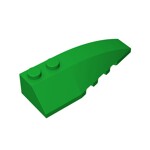 Wedge Curved 6 x 2 Right #41747 - 28-Green