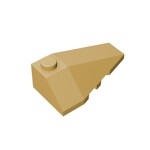 Wedge Sloped 4 x 2 Triple Right #43711 - 5-Tan