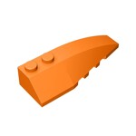 Wedge Curved 6 x 2 Right #41747 - 106-Orange