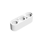 Technic Beam 1 x 3 Thick #32523 - 1-White