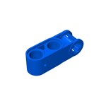 Technic Axle and Pin Connector Perpendicular 3L with 2 Pin Holes #42003 - 23-Blue